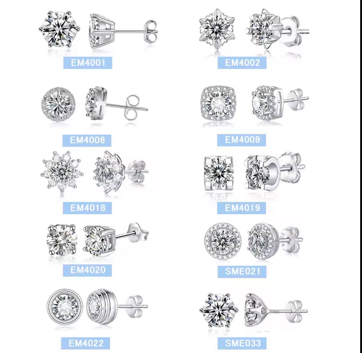 Iced Out Classic Earrings · Silver / Gold / Rhodium · 925 Silver · VVS Moissanite
