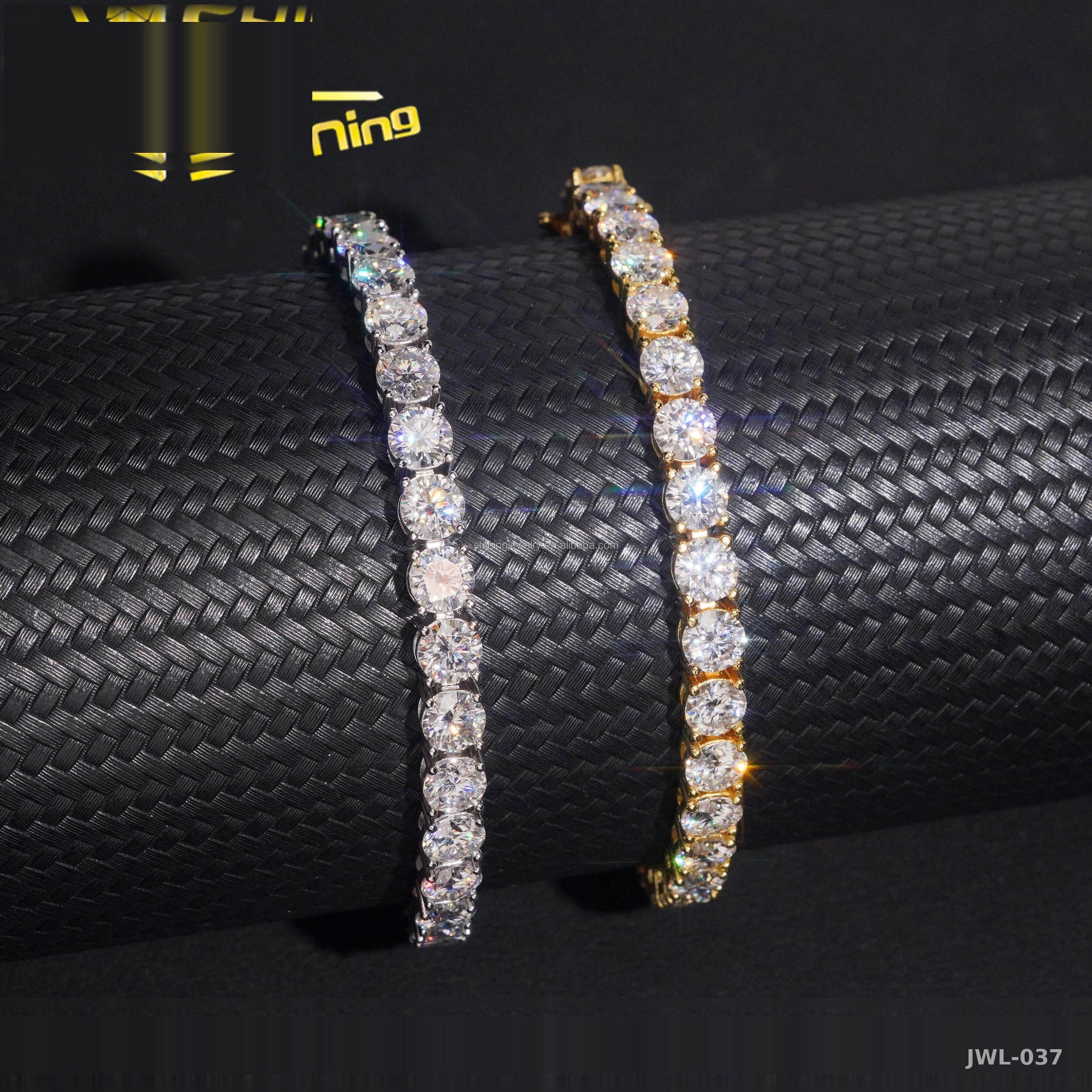 Iced Out Tennis Bracelet · 5mm · Prong Set · 925 Silver · Moissanite