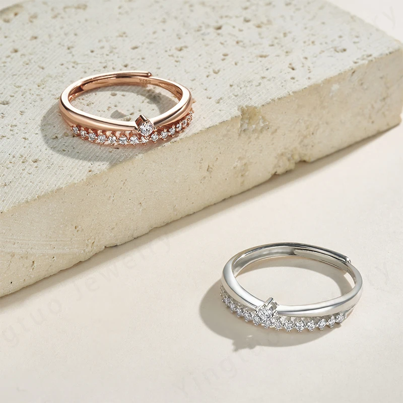 Vintage Moissanite Ring · 2 Finishes · Resizable · 925 Silver · VVS Moissanite