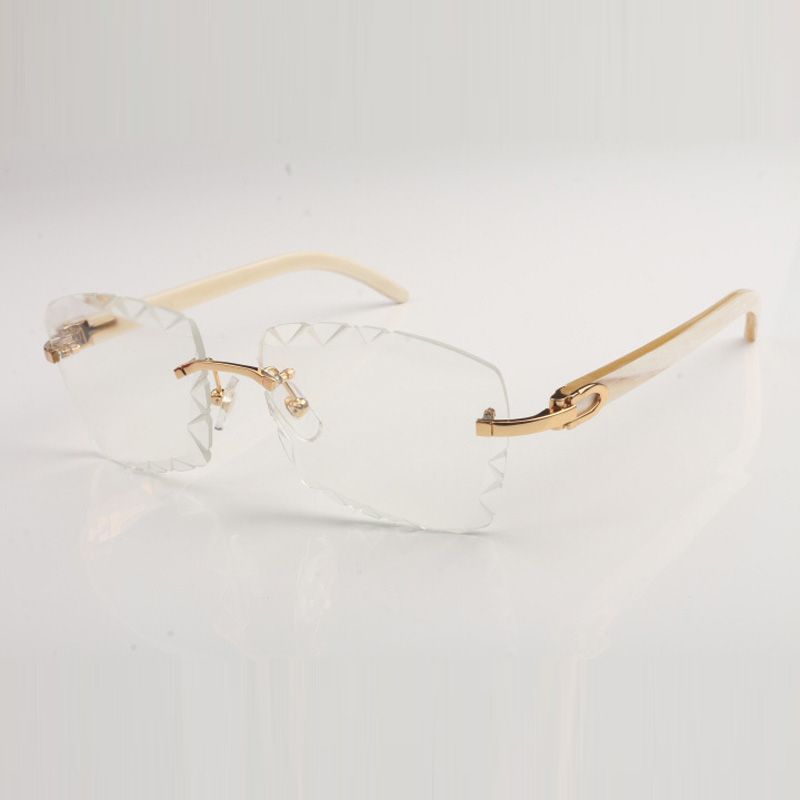 New Design Cut Clear Lens Spectacle frames buffs 35240289 Pure Natural black