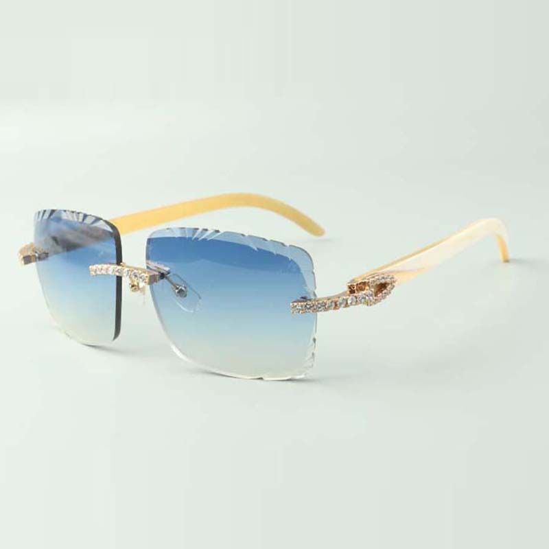 endless diamonds buffs sunglasses 3524020 with natural white buffalo horns