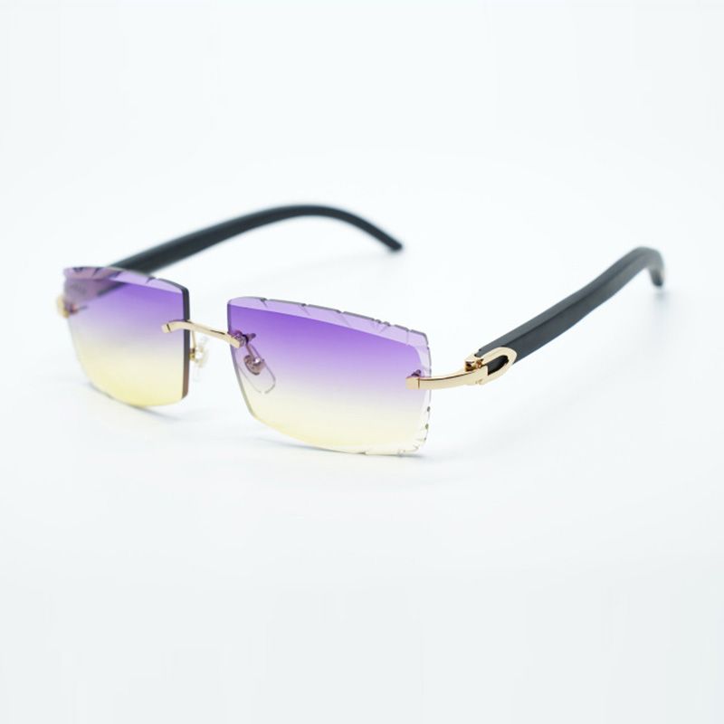 cool sunglasses 3524031 with black wooden legs and 57 mm cut lens