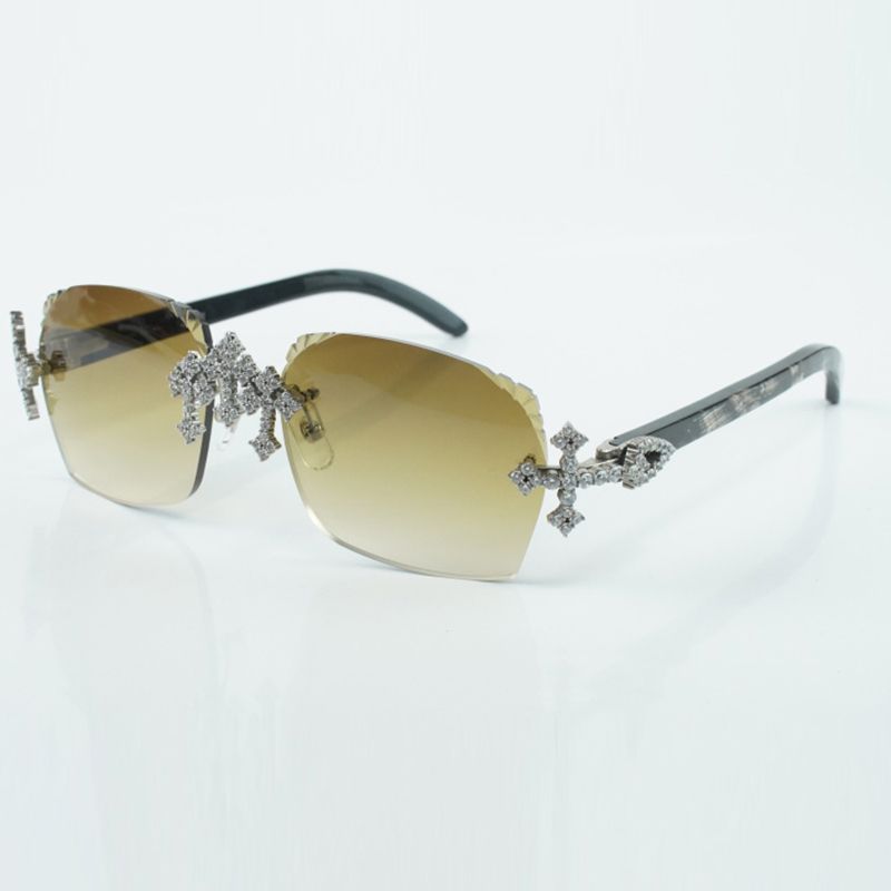 New cross fully inlaid diamond factory glasses 3524018 sunglasses natural black