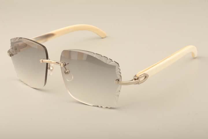 factory direct luxury fashion sunglasses T3524014 natural white horn sunglasses