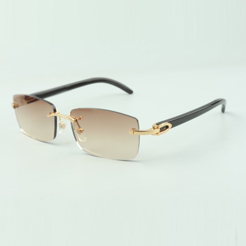 2021 cutting lens medium diamonds sunglasses 3524020, natural mixed buffalo