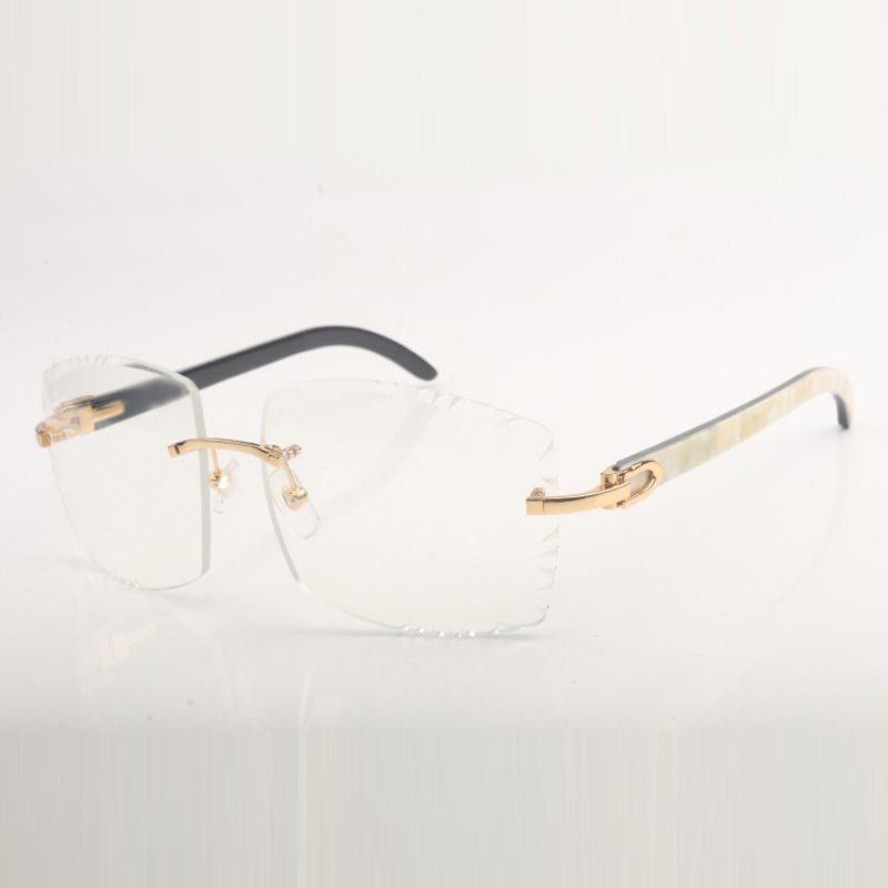 designers frame endlesses diamonds 3524012 natural black buffalo horns glasses,