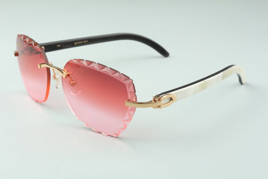 Designers frame endlesses diamonds Eyewear 3524012 glasses withnatural peacock