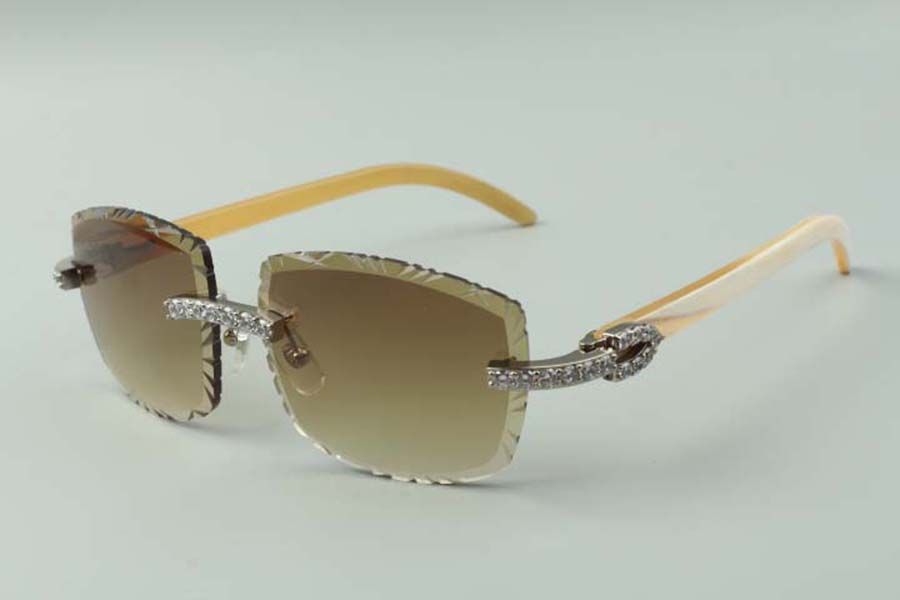 direct sales newest fashion high-end engraving lens sunglasses 3524019 natural