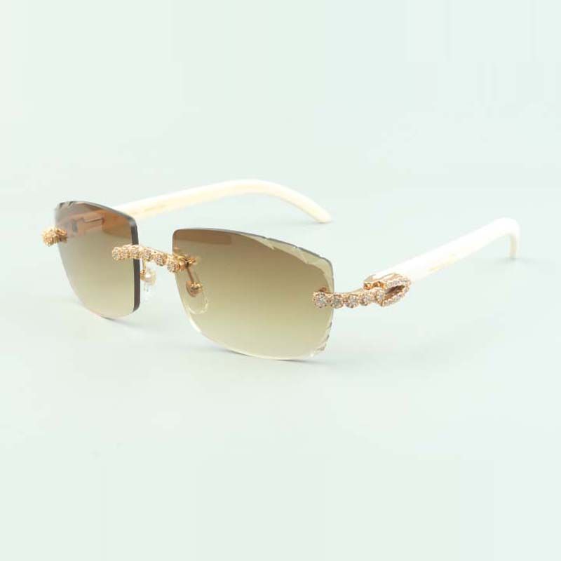 Best-selling high-quality natural ox angle round glasses, fashion high-end