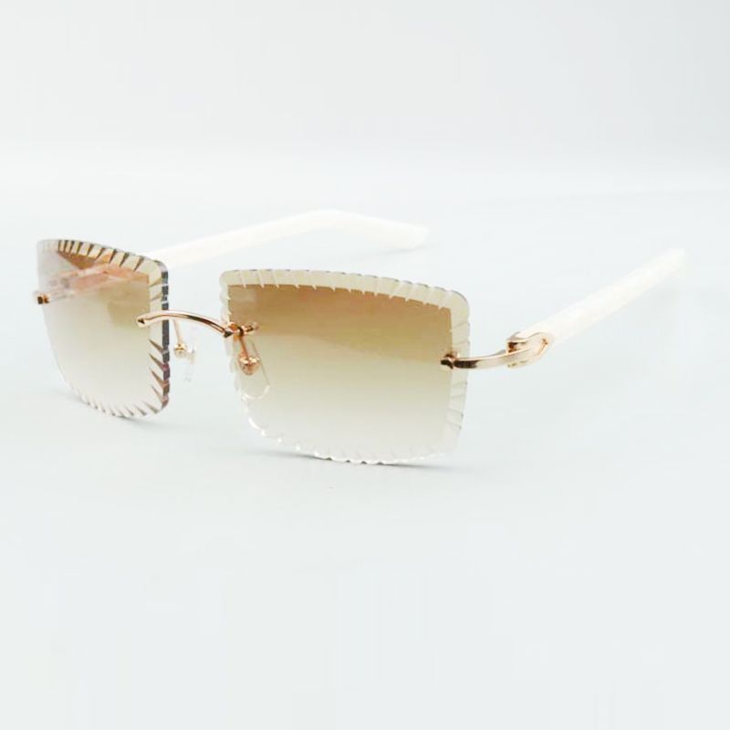 Cross diamond glasses frames 3524012 with natural red wood sticks and 56mm