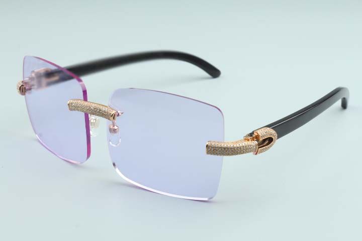 Direct sales new heart shaped cutting lens sunglasses 8300687 natural white 