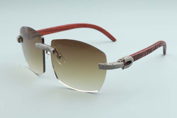 direct-carved engraved X-shaped lens T-8300177K sunglasses fashion big diamond