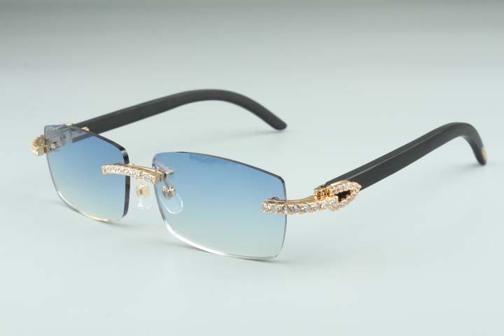 hot engraved X-shaped lens T8300177-C sunglasses fashion XL diamond decorative