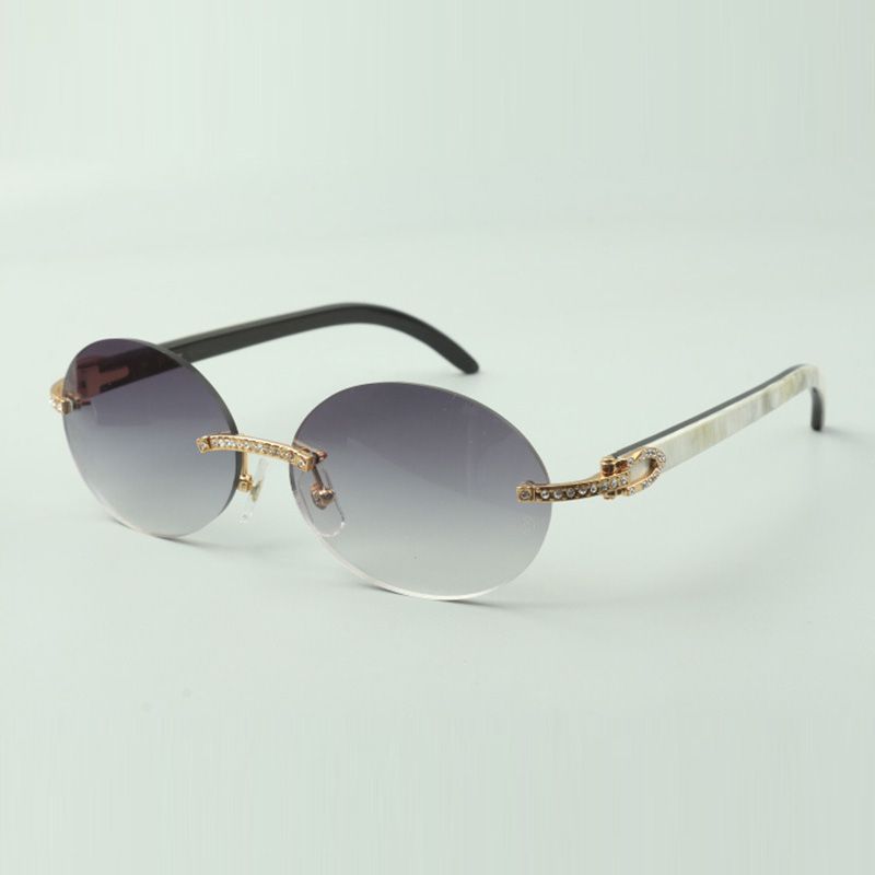 Medium diamond buffs sunglasses rectangle sunglasses 3524031 with natural white