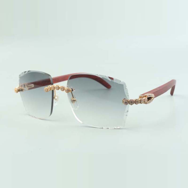 Direct sales heart shaped cutting lens endless diamonds sunglasses 8300687 with