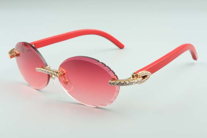 t classic fashion cutting lenses sunglasses A3524016-3, natural Aztec legs