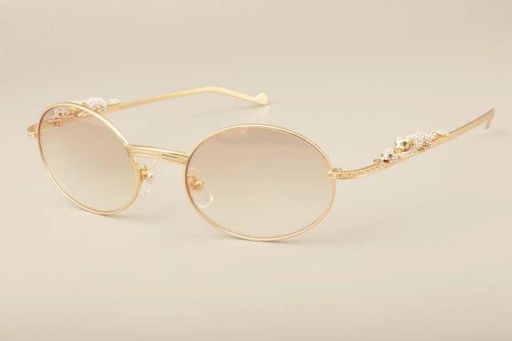 natural mixed horn diamond sunglasses 7550178-B7 high quality full frame frame