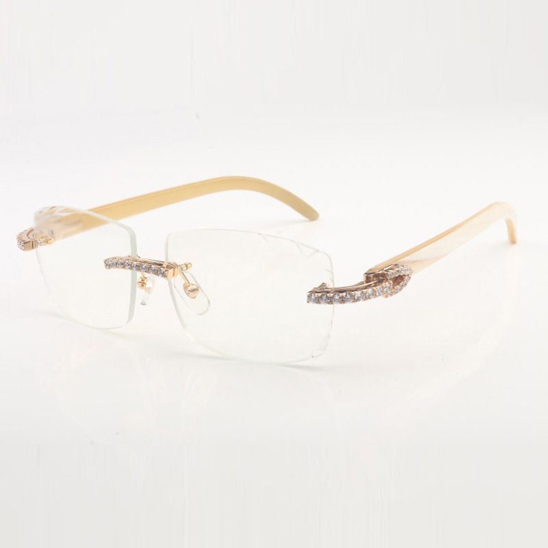 balck wooden legs sunglass 8100915 with cut lens 3.0 thickness 56mm