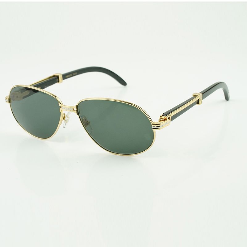 A2-B3524012 big diamond natural wood temple rhombus lens sunglasses fashion men
