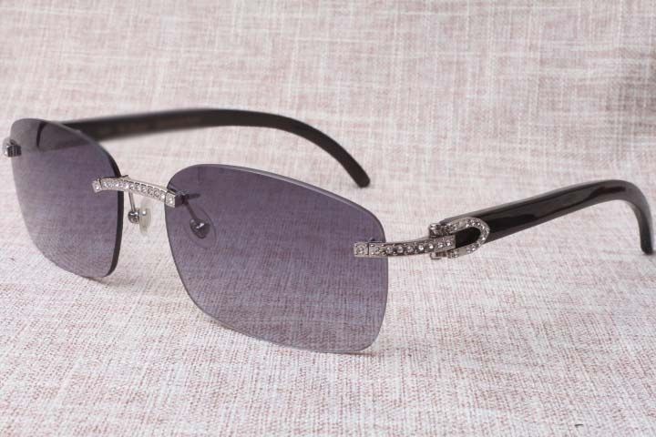 New style top quality luxury trendy green wood Sunglasses 8300817 for male and