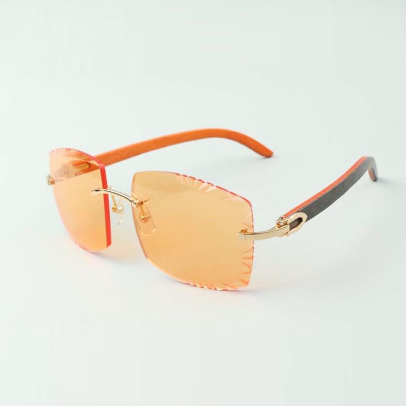 Direct sales new heart shaped cutting lens sunglasses 8300687 natural black