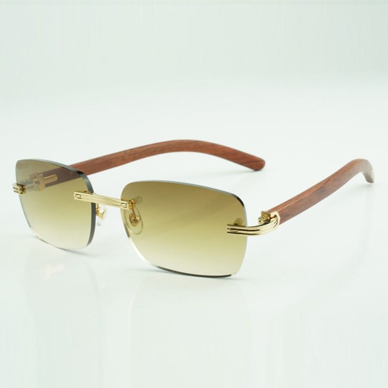 Direct sales sunglasses 3524024 with micro-paved diamond metal wire temples