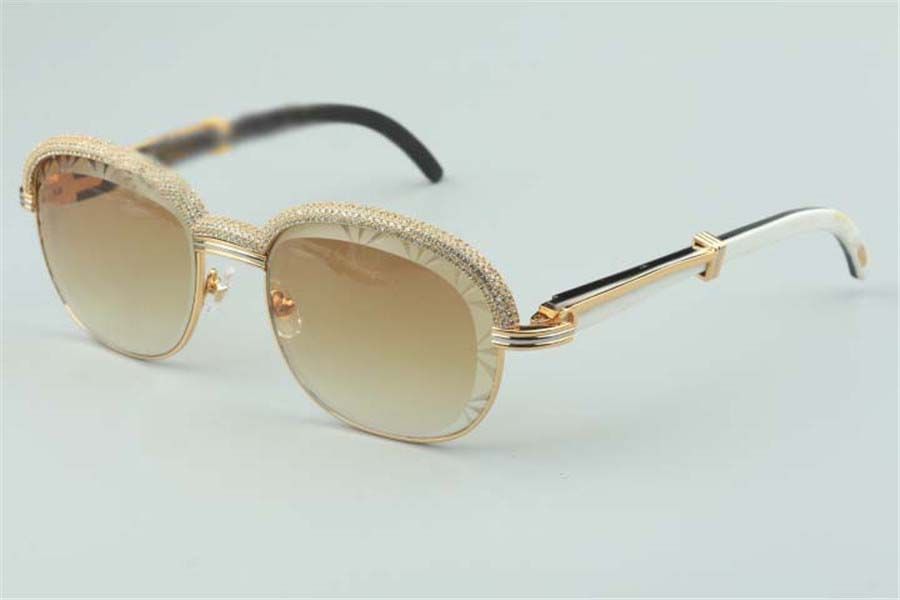 designer Medium diamond Buffs sunglasses frames 3524022 with natural buffalo