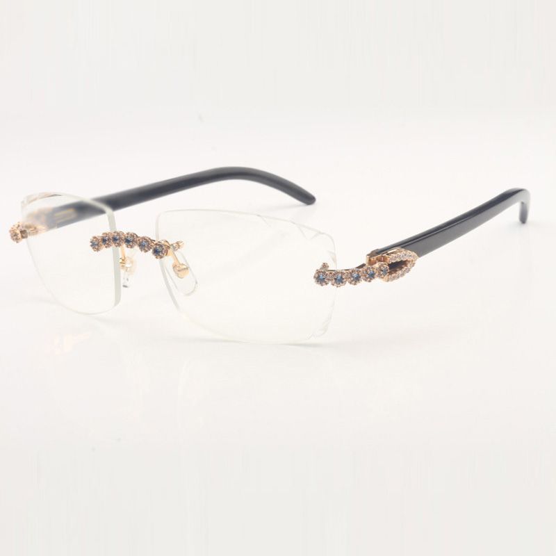 Direct sales new heart shaped cutting lens diamonds sunglasses 8300687 natural