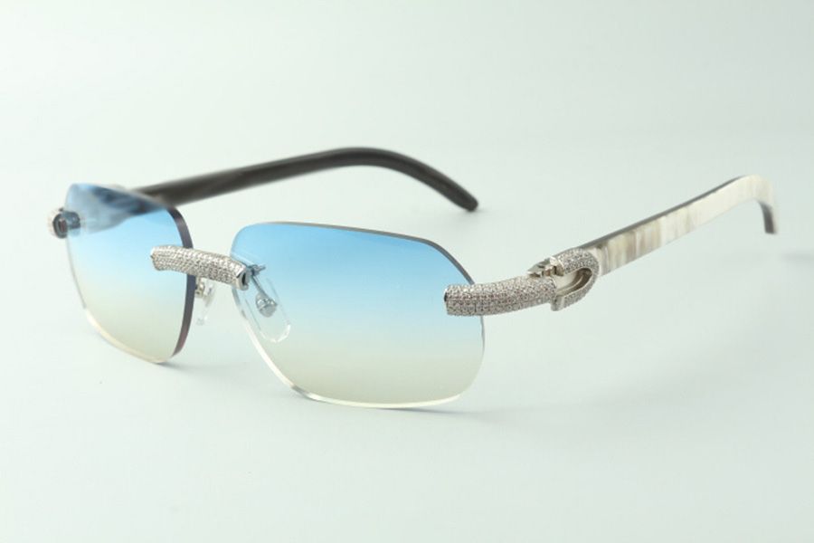 Buffs cool sunglasses 3524031 with natural black textured buffalo horn legs and