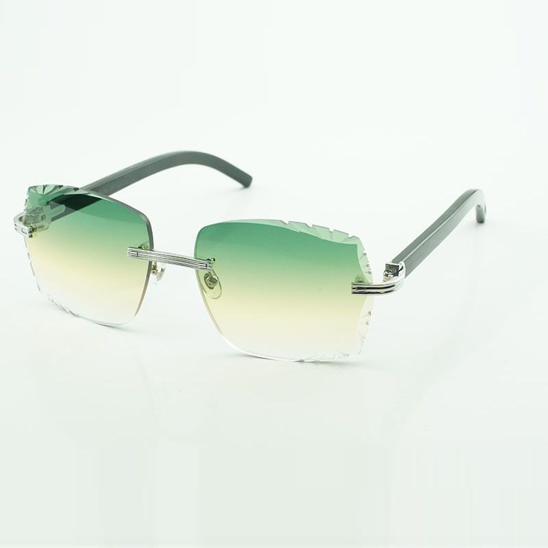 2021 designers sunglasses 3524023 XL diamonds cuts lens natural black textrued