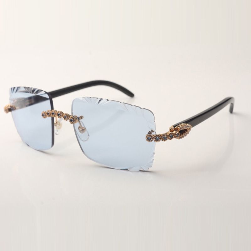 Newest fashion T3524016-1 cutting lenses diamonds sunglasses, natural original