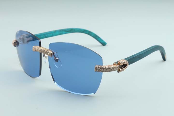 Hot new sunglasses T4189706-A8 natural wild white buffalo horn temples, Factory