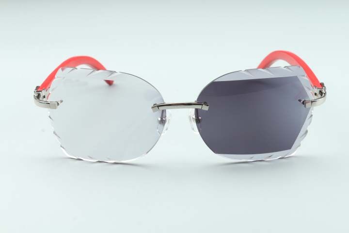 2021 designers sunglasses 3524023 XL diamonds cuts lens natural original wooden
