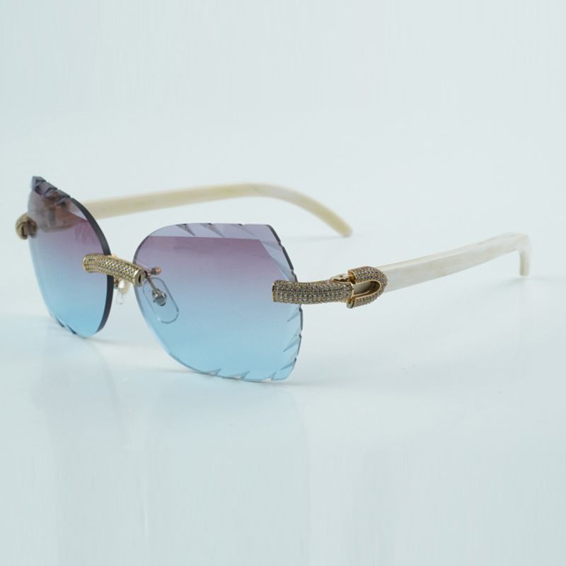 style high-end designers medium diamonds glasses 3524012 for men women natural