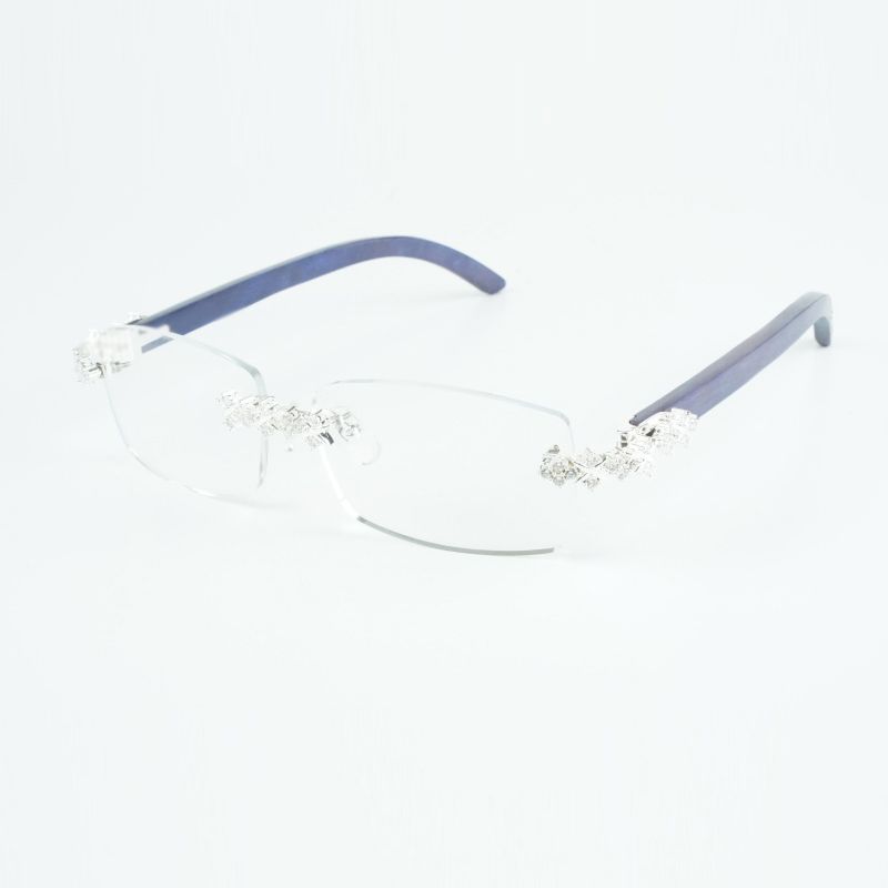 Best-selling top-quality Stainless Steel diamond temples eyeglasses, high-end