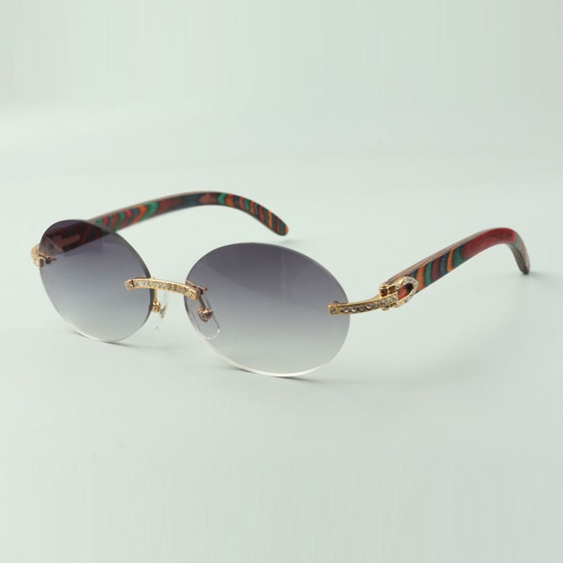natural black angle sunglasses, 830059-B, personalized diamond engraved lens