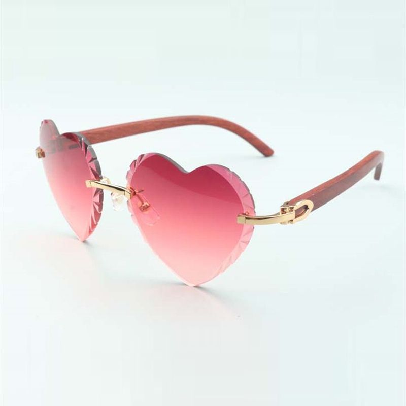 Direct sales heart shaped cutting lens sunglasses 8300687 natural original