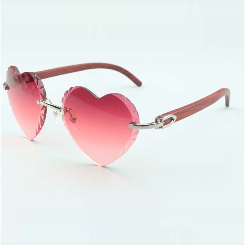 Direct sales heart shaped cutting lens sunglasses 8300687 natural original