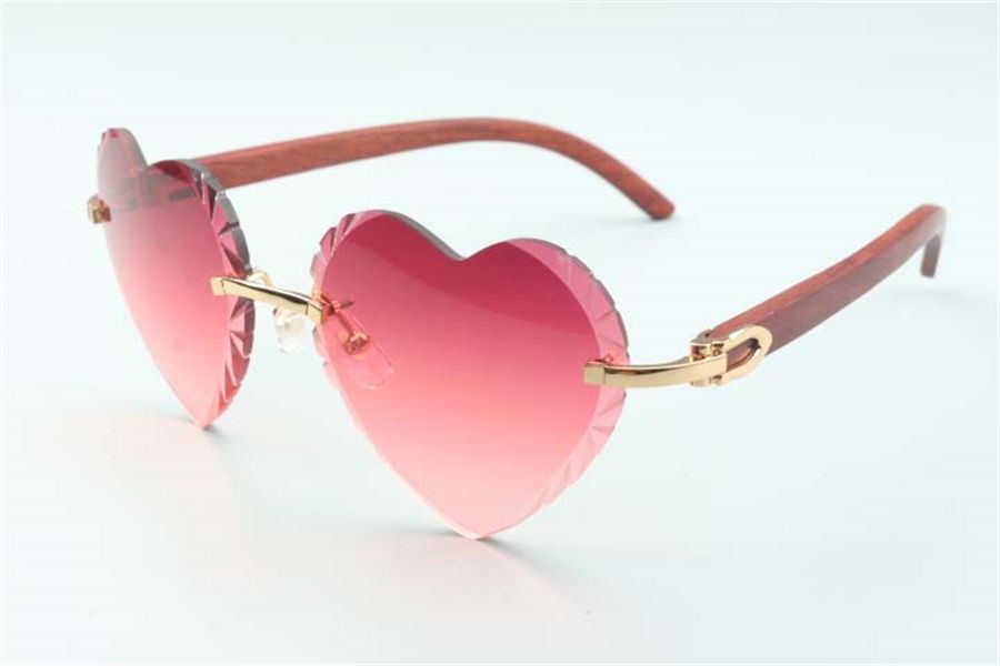 Direct sales heart shaped cutting lens sunglasses 8300687 natural original