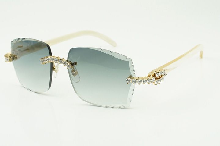 Factory direct sales fashion luxury fashion new 5.0 mm diamond horn sunglasses