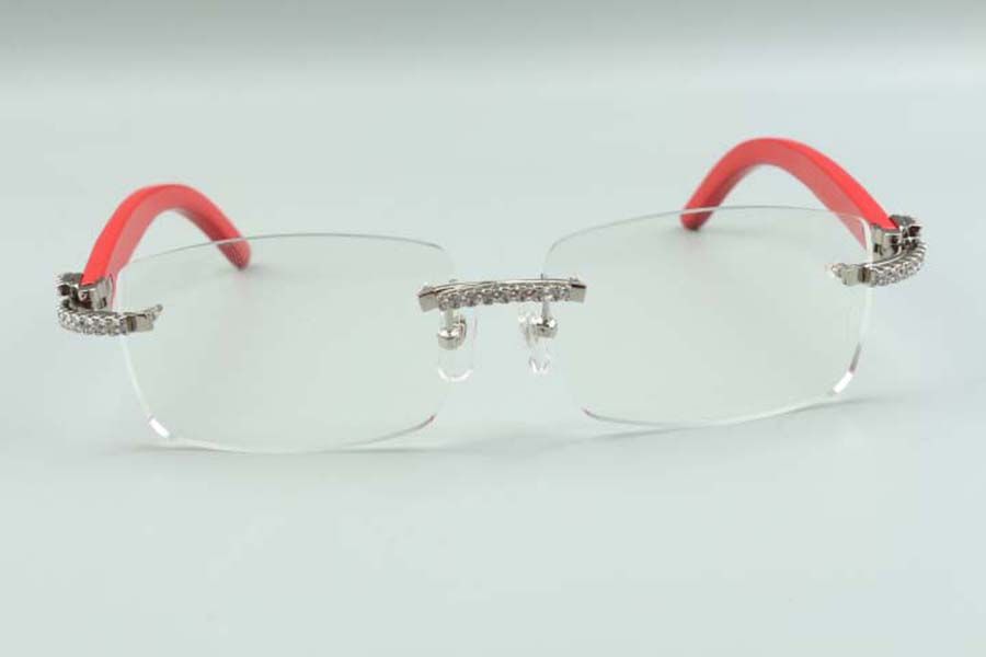 style high-end designers medium diamonds glasses 3524012 for men women natural