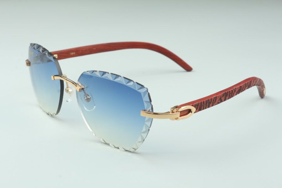direct sales newest fashion high-end engraving lens sunglasses 3524019 natural