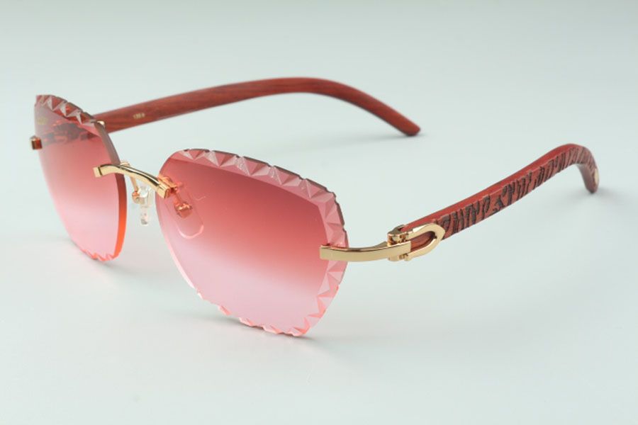 direct sales newest fashion high-end engraving lens sunglasses 3524019 natural