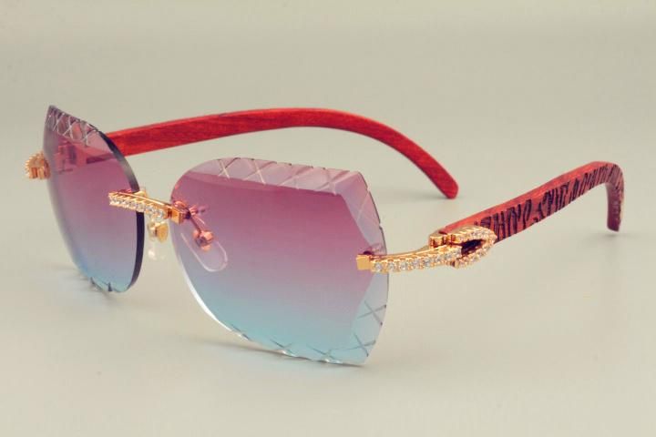 hot-selling lens sunglasses 8300593 wooden carving X-arm too glasses, luxury