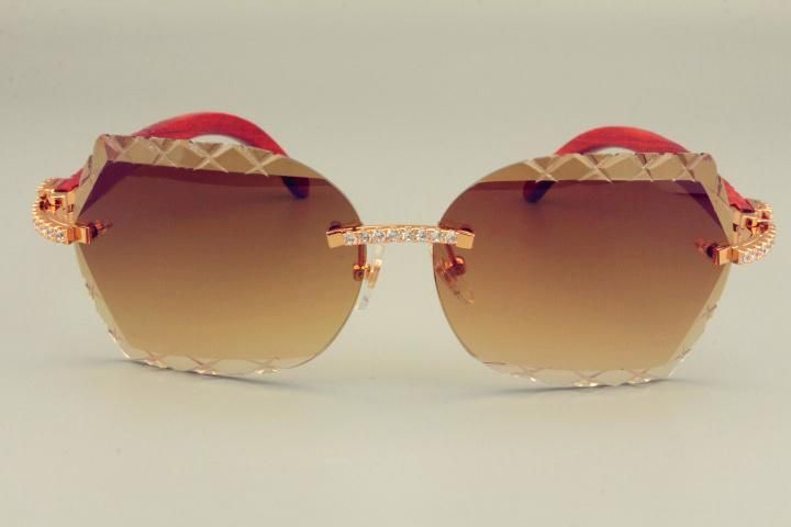 hot-selling lens sunglasses 8300593 wooden carving X-arm too glasses, luxury