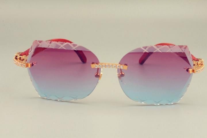 hot-selling lens sunglasses 8300593 wooden carving X-arm too glasses, luxury